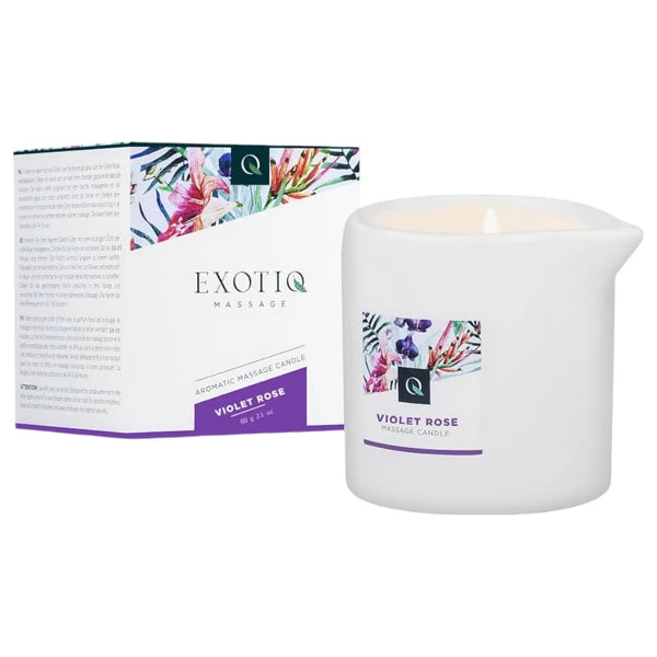 EXOTIQ VIOLET ROSE - MASSZÁZSGYERTYA (60G)