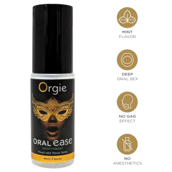 ORGIE ORAL EASE - ORÁLIS ÉRZÉSTELENÍTŐ SPRAY - MENTOL (15ML)