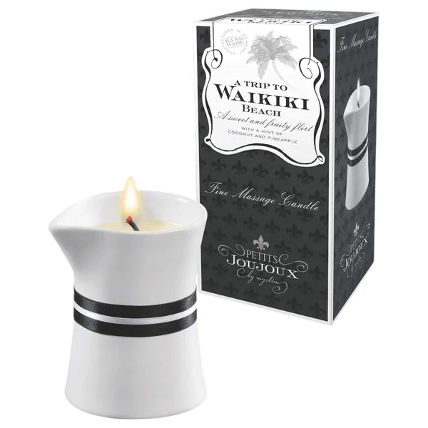PETITS JOUJOUX WAIKIKI - MASSZÁZSGYERTYA - KÓKUSZ-ANANÁSZ (120ML)