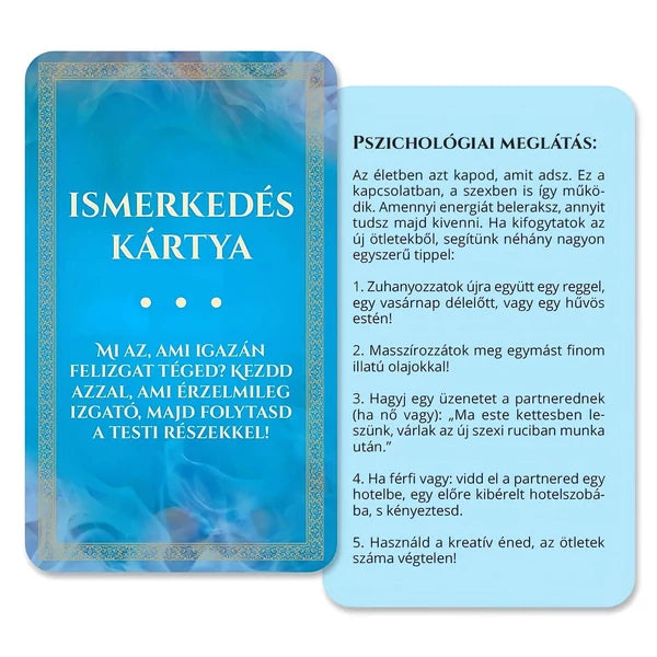 ÉRZÉKEK JÁTÉKA - FELNŐTT SZEX TÁRSASJÁTÉK