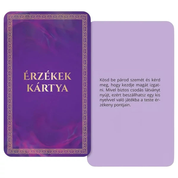 ÉRZÉKEK JÁTÉKA - FELNŐTT SZEX TÁRSASJÁTÉK