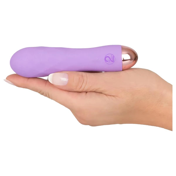 CUTIES MINI - AKKUS, VÍZÁLLÓ, RÁCSOS VIBRÁTOR (LILA)