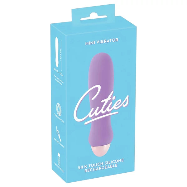 CUTIES MINI PURPLE - AKKUS, SZILIKON RÚDVIBRÁTOR (LILA)