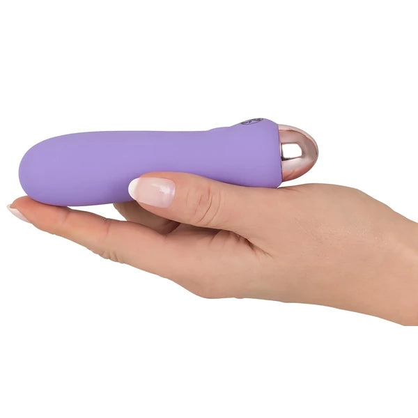 CUTIES MINI PURPLE - AKKUS, SZILIKON RÚDVIBRÁTOR (LILA)