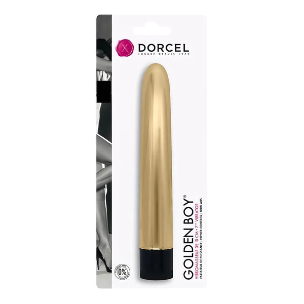 DORCEL GOLDEN BOY - KLASSZIKUS RÚD VIBRÁTOR (ARANY)