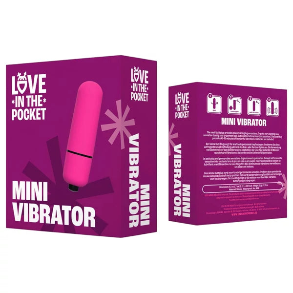 LOVE BULLET - VÍZÁLLÓ MINI VIBRÁTOR (PINK)